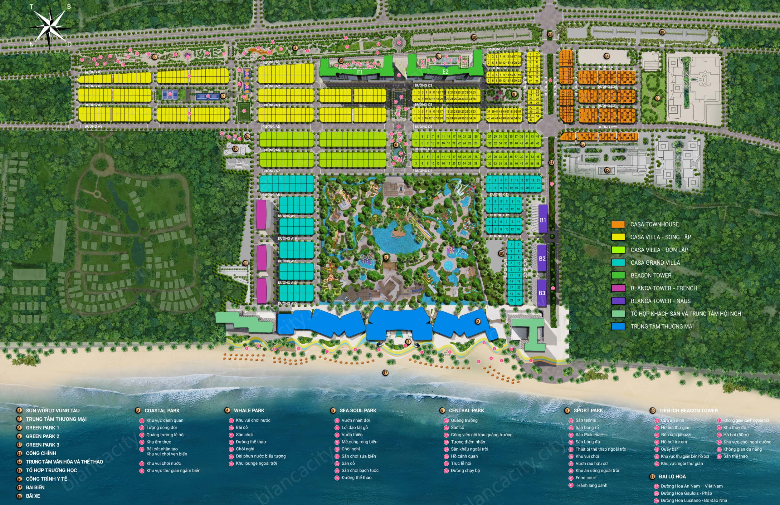 Mặt Bằng Blanca City